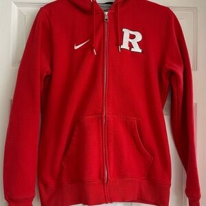 Nike Rutgers Red Zip-Up Hoodie Women’s Size Large